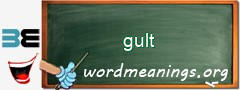WordMeaning blackboard for gult